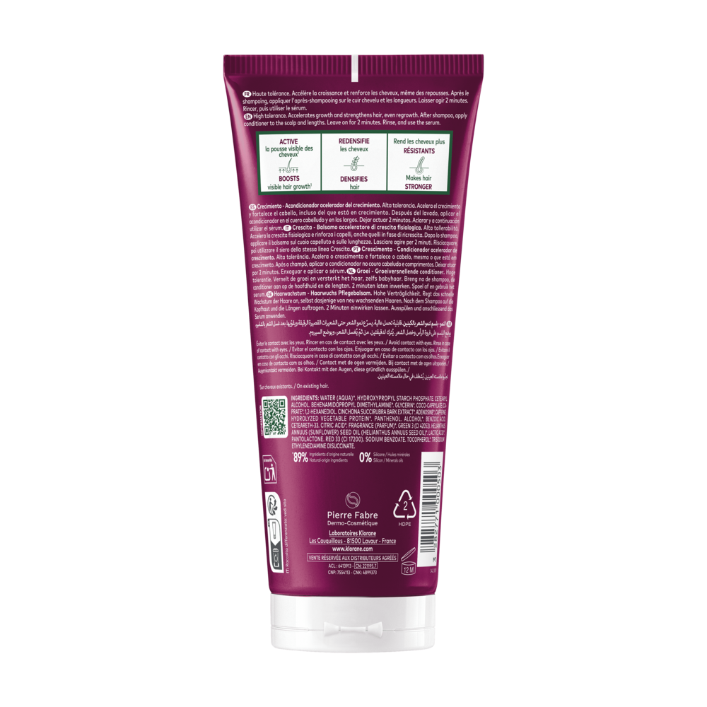 Klorane Kinine Groei Conditioner Groeiversnellend 200ml