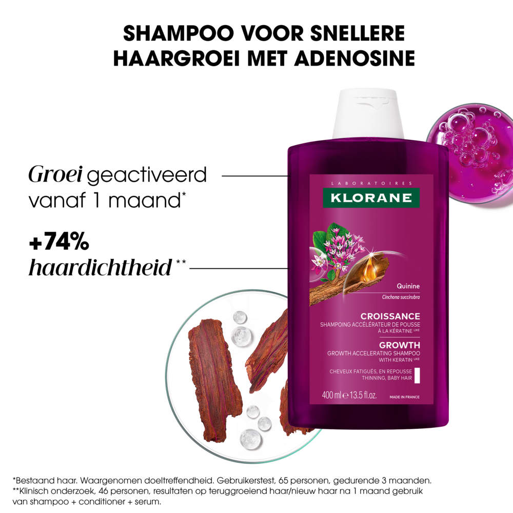 Klorane Kinine Groei Shampoo 200ml