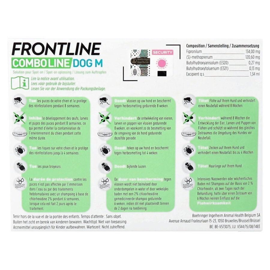 Frontline Combo Line Dog M 10-20kg 6x1,34ml