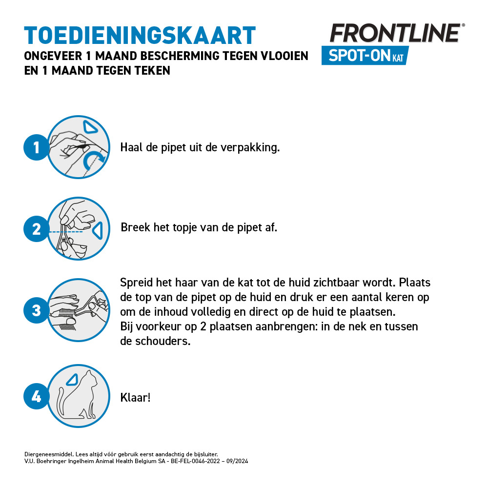 Frontline Spot On Chat Pipet 6x0,50ml