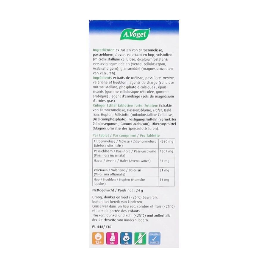 A.Vogel Dormeasan Nachtrust Forte 30 Tabletten