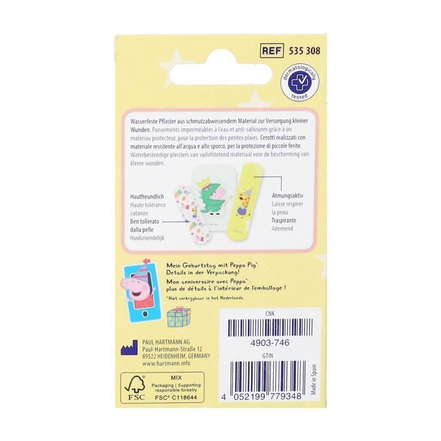 Dermaplast Pleisters Peppa Pig 12