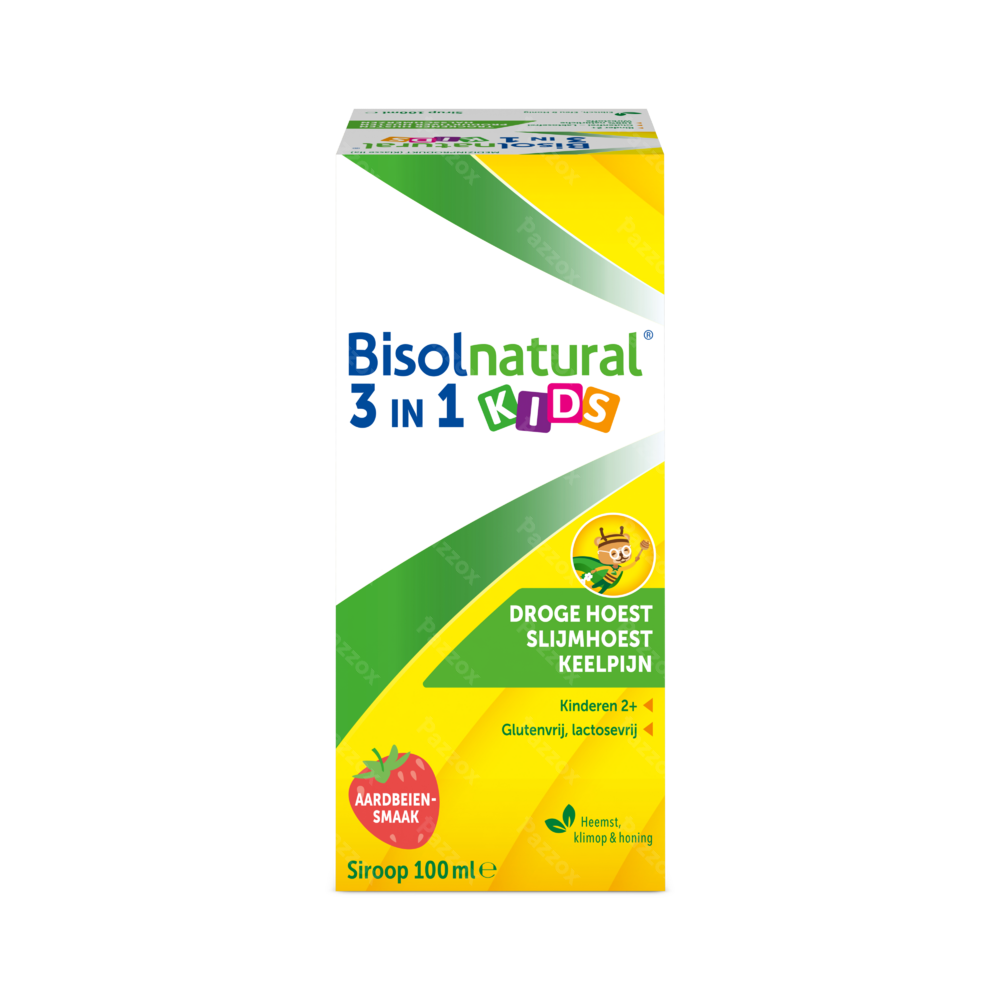 Bisolnatural Kids Siroop Aardbeiensmaak 100ml