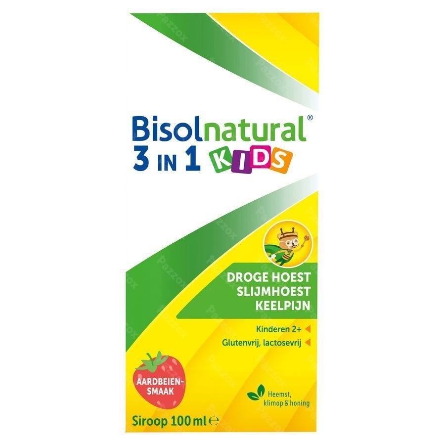 Bisolnatural Kids Siroop Aardbeiensmaak 100ml