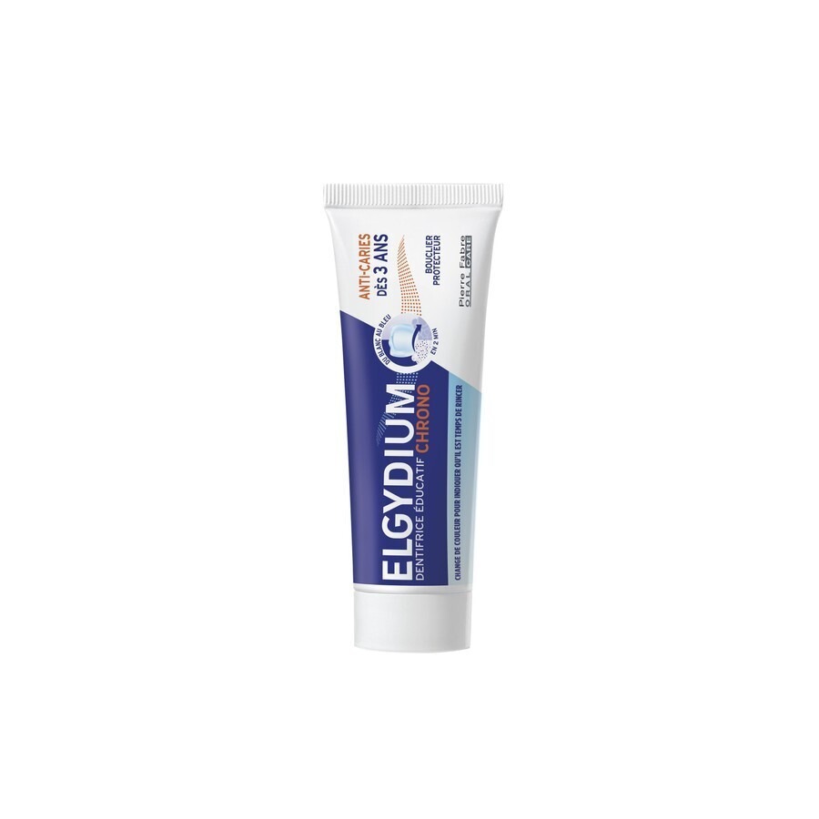 Elgydium Tandpasta Chrono Educatieve Tandpasta Anti-Cariës vanaf 3 Jaar 50 ml