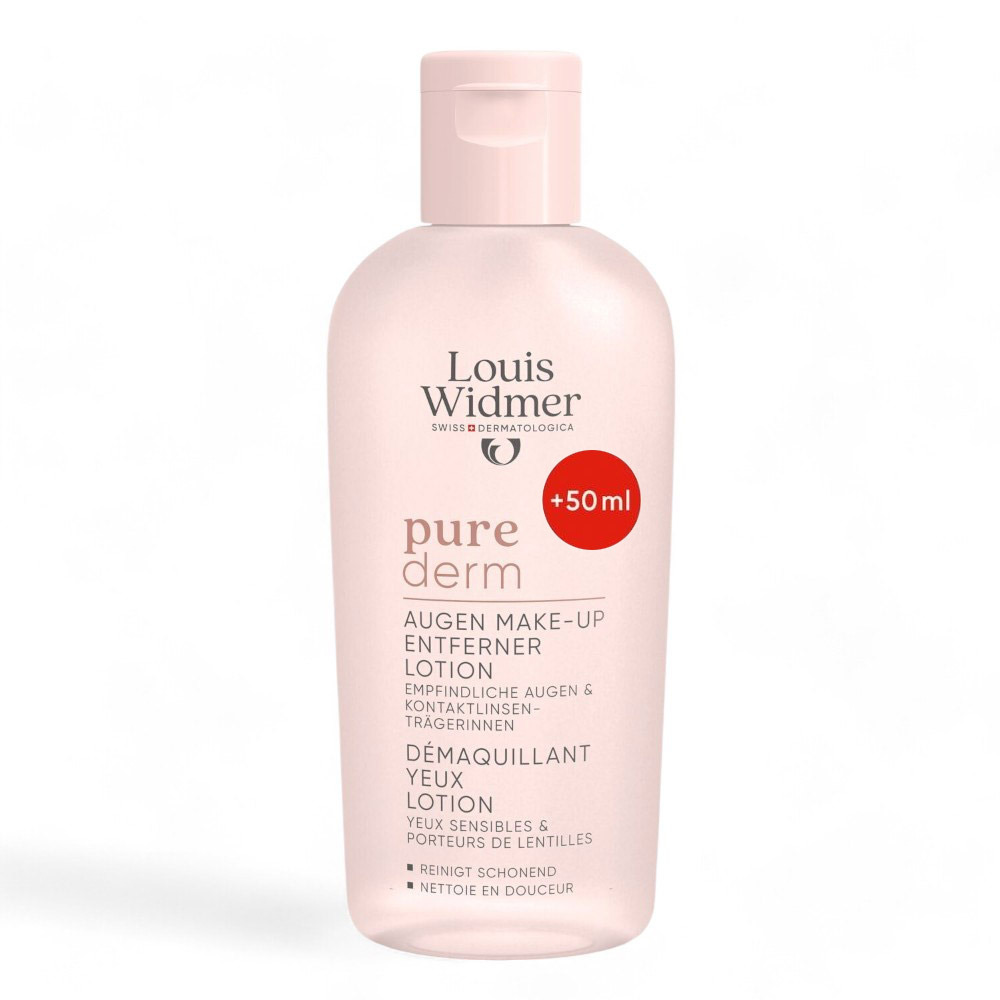 Louis Widmer Purederm Oogmake-Up Reinigingslotion 100 ml+50ml Gratis
