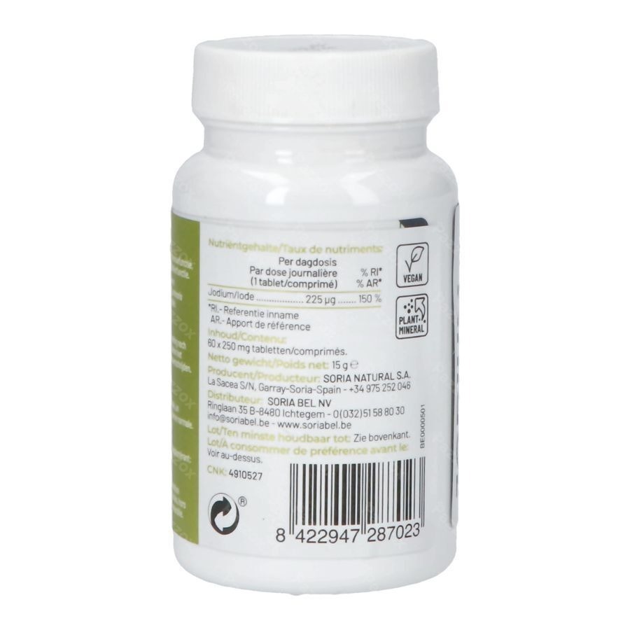 Soria Jodium 225µg 60 Tabletten