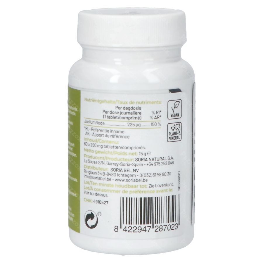Soria Jodium 225µg 60 Tabletten