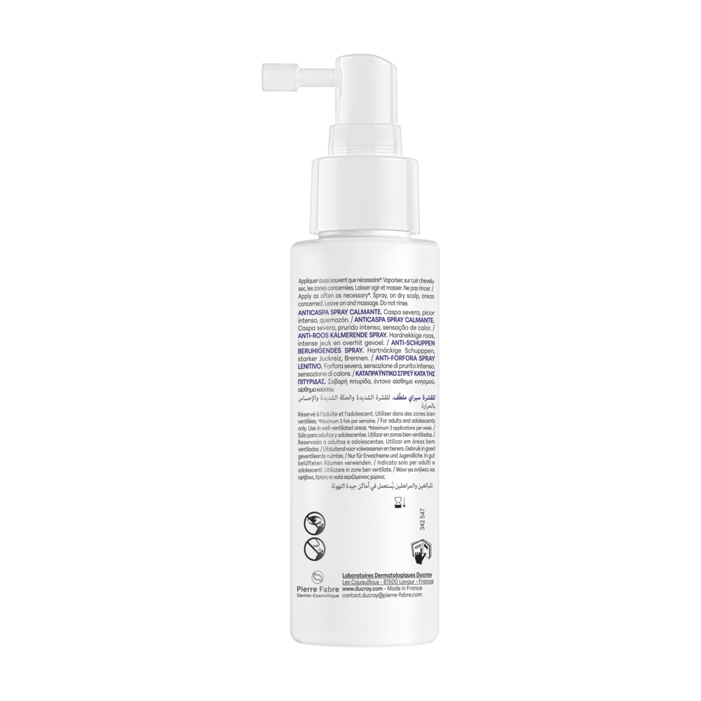 Kelual DS Intensief Kalmerende Anti-Roos Spray voor Ernstige Roos en Intense Jeuk 100 ml