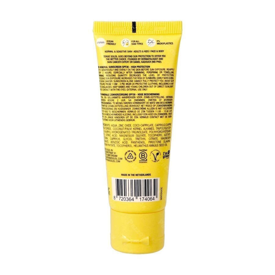 Tenue Soleil Minerale Zonnecrème SPF30 30ml