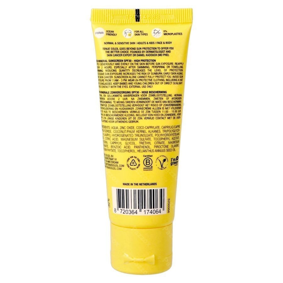Tenue Soleil Minerale Zonnecrème SPF30 30ml