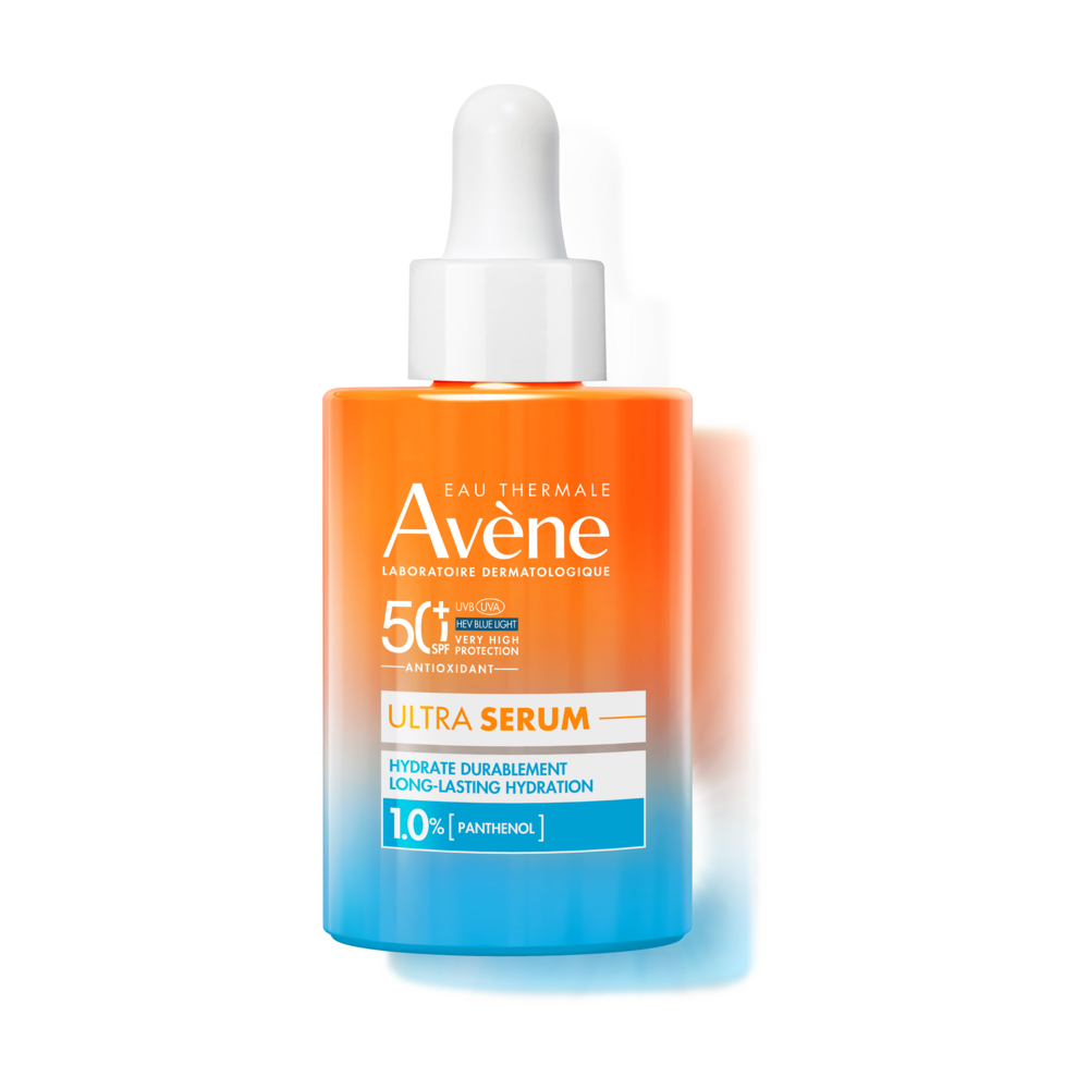 Avène Zon Hydraterend Ultra-Serum langdurige hydratatie SPF50+, Zeer hoge zonnebescherming, Panthenol, Gevoelige huid 30ml