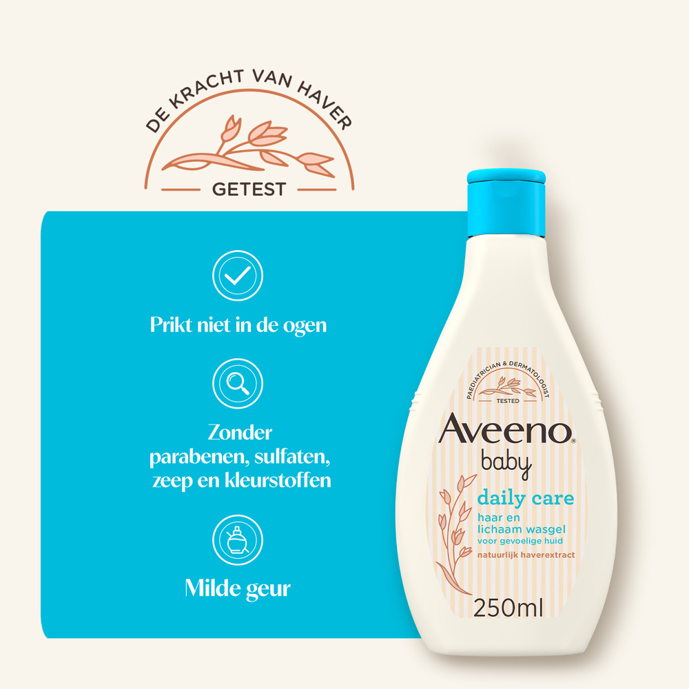 Aveeno Baby Daily Care Wasgel Haar & Lichaam 250ml
