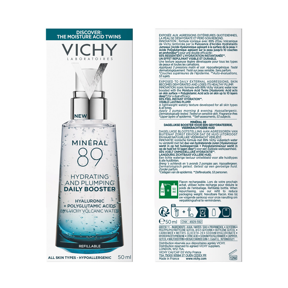 Vichy Minéral 89 Booster Hydraterend en Versterkend Serum 50ml