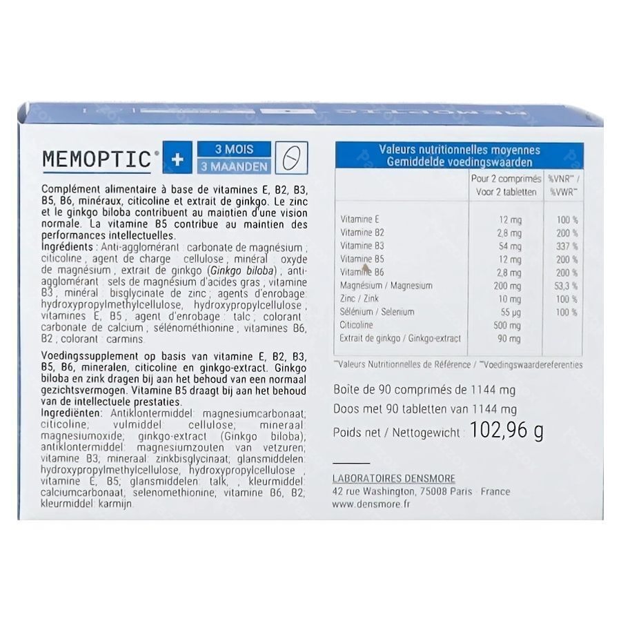 Memoptic + 90 Capsules