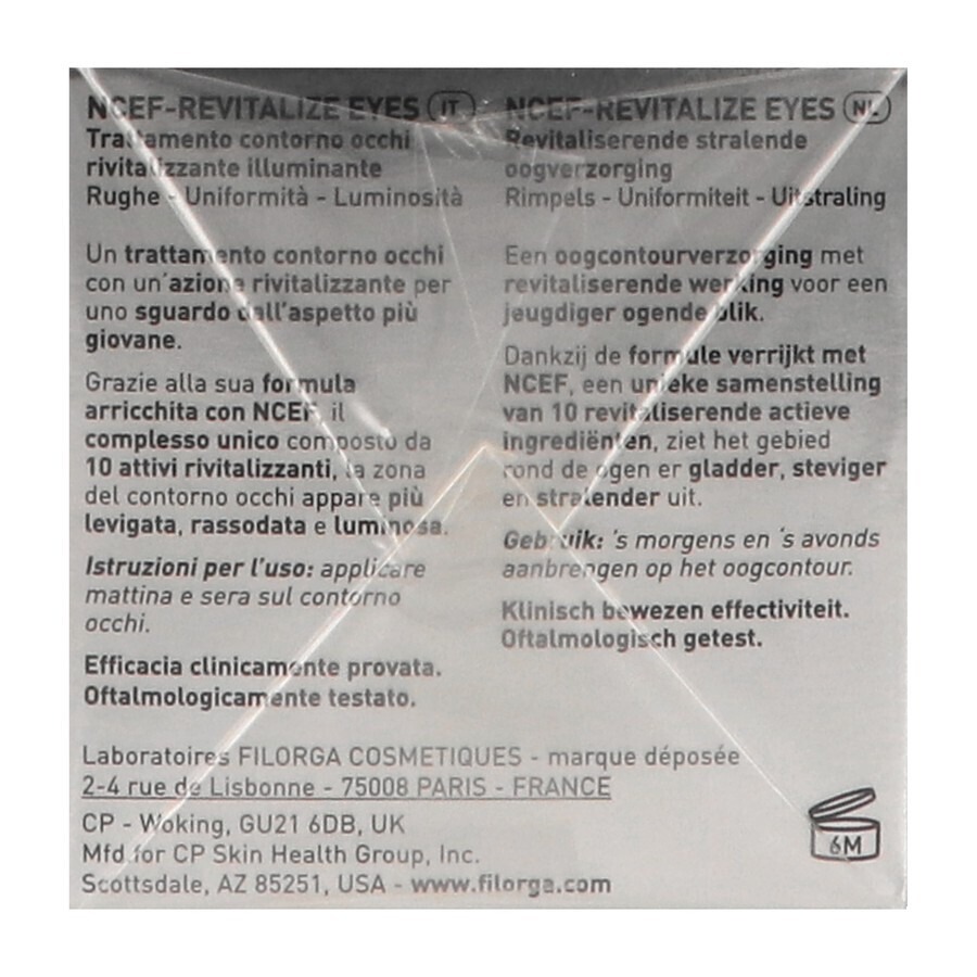Filorga Ncef Revitalize Eyes Creme Pot 15ml