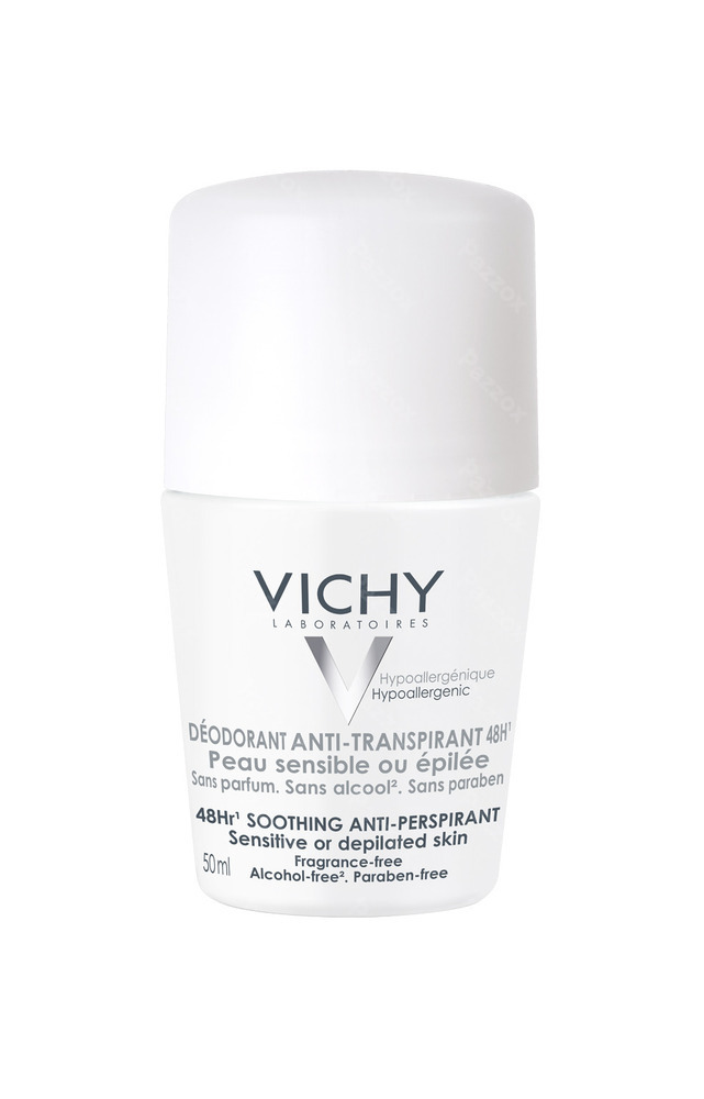 Vichy Deodorant Gevoelige of Geëpileerde Huid Roller 48u 50ml