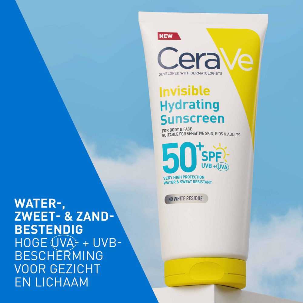 CeraVe Sun Zonnecrème Hydraterende Onzichtbare Zonnecrème SPF50 177ml
