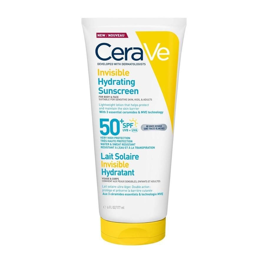 CeraVe Sun Zonnecrème Hydraterende Onzichtbare Zonnecrème SPF50 177ml