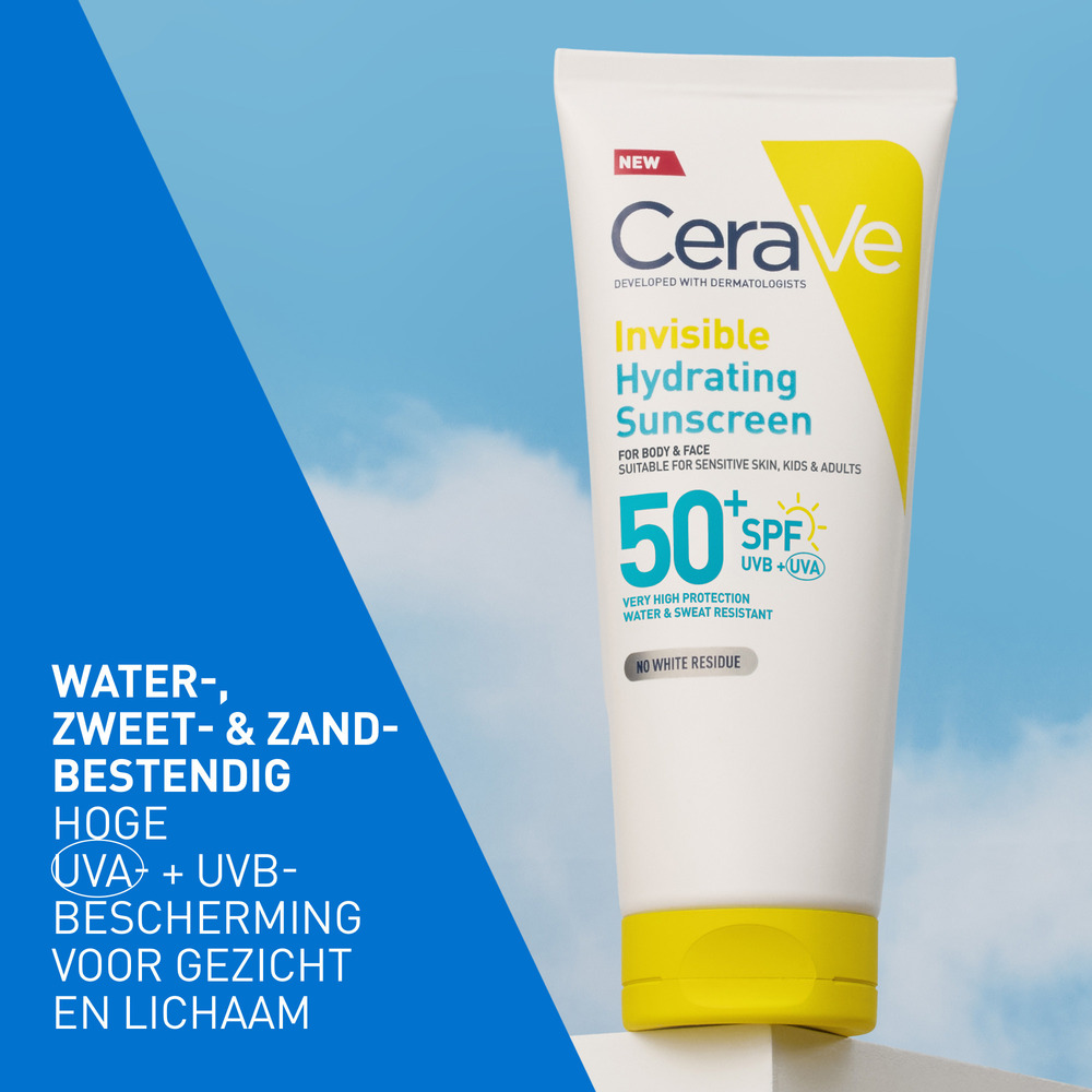 CeraVe Sun Hydraterende Onzichtbare Zonnecrème SPF50 75 ml