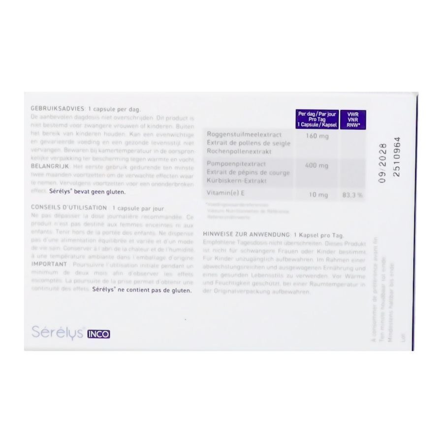 Sérélys Inco 30 Capsules