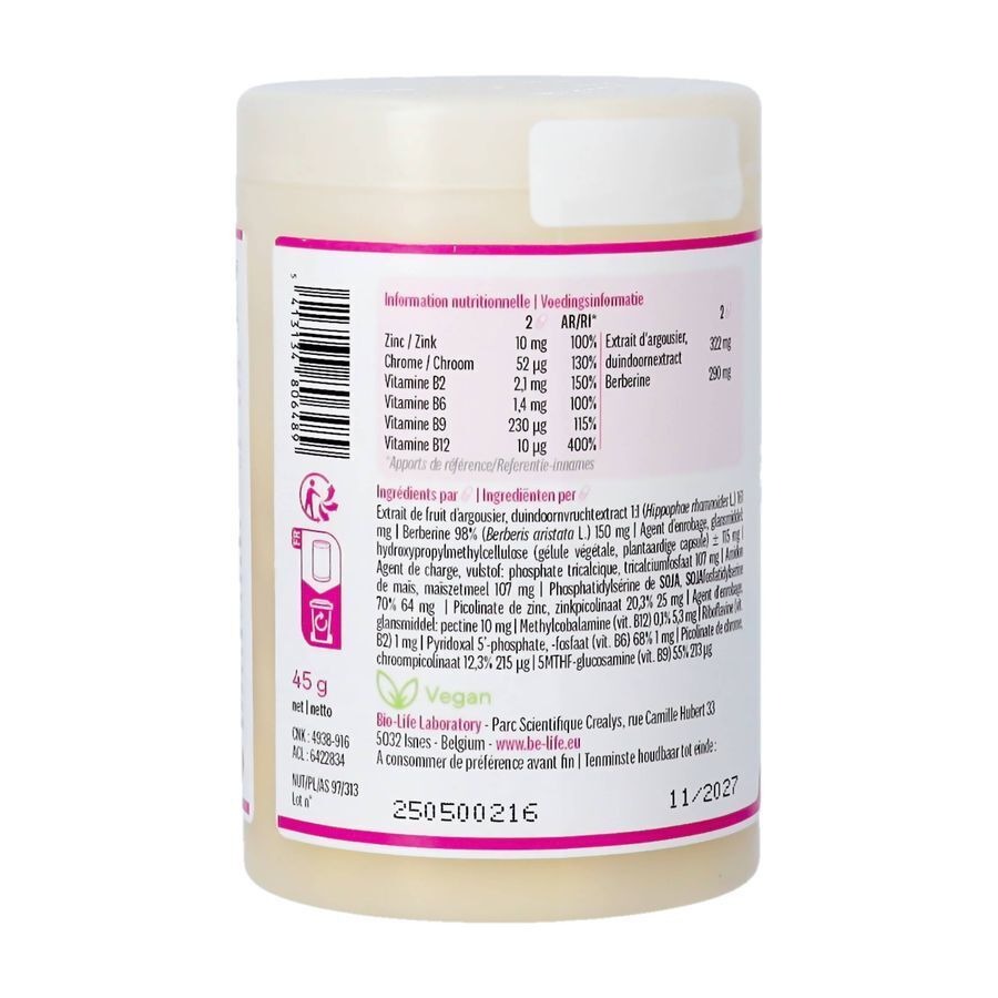 Be-Life Gluco Complex Bloedsuikerspiegel 60 Capsules