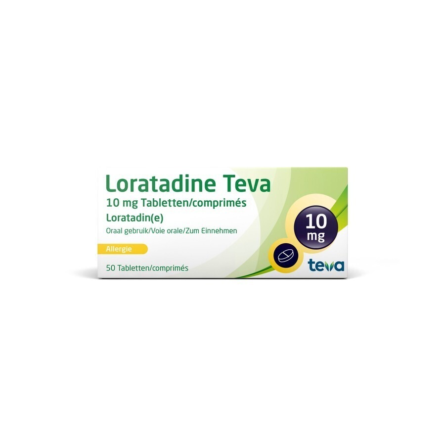 Teva Loratadine 10mg Hooikoorts 30 Tabletten