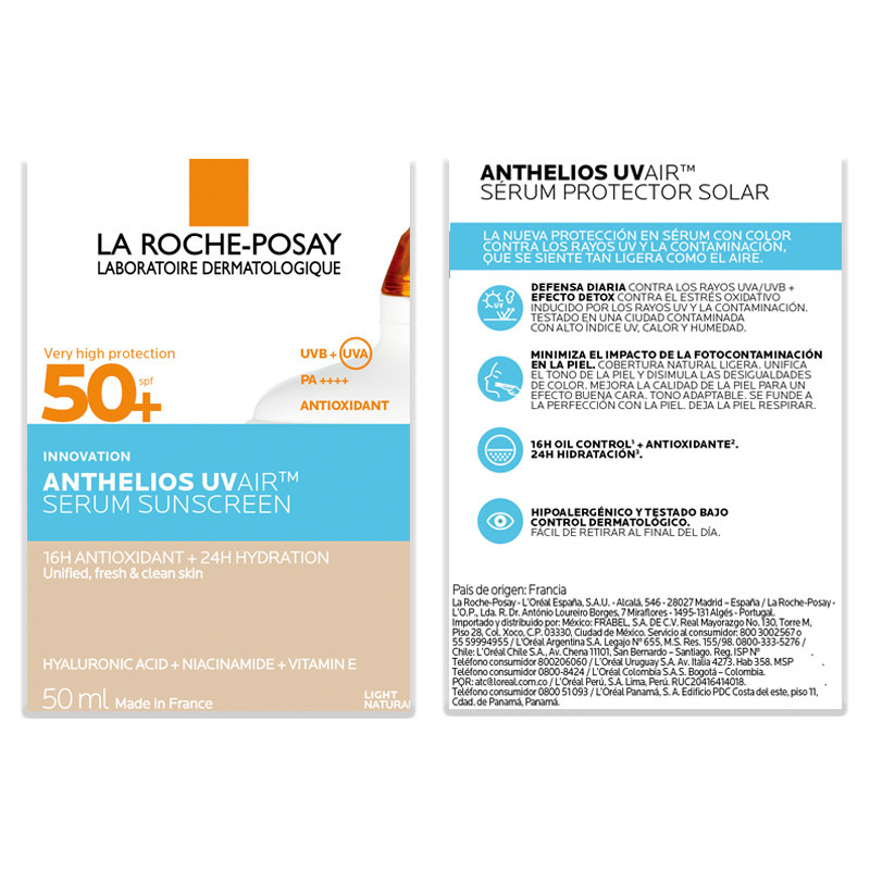 La Roche-Posay Anthelios UVAIR Zonnebrand Serum SPF50+ Light 50ml