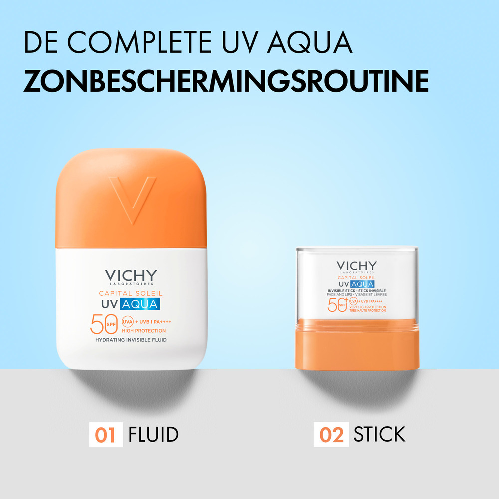 Vichy Capital Soleil Uv-Aqua Onzichtbare Zonnefluide SPF50+ 50 ml