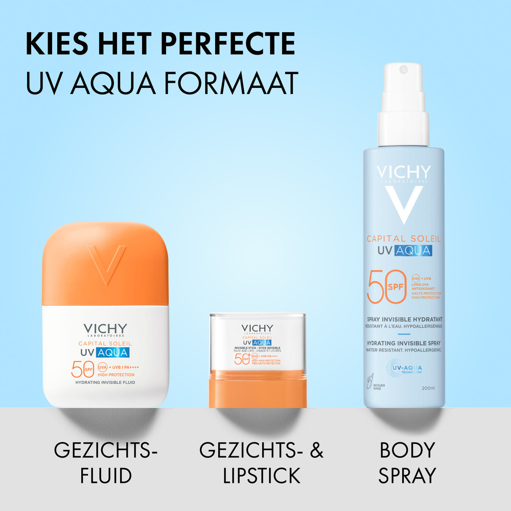 Vichy Capital Soleil Uv-Aqua Onzichtbare Zonnefluide SPF50+ 50 ml