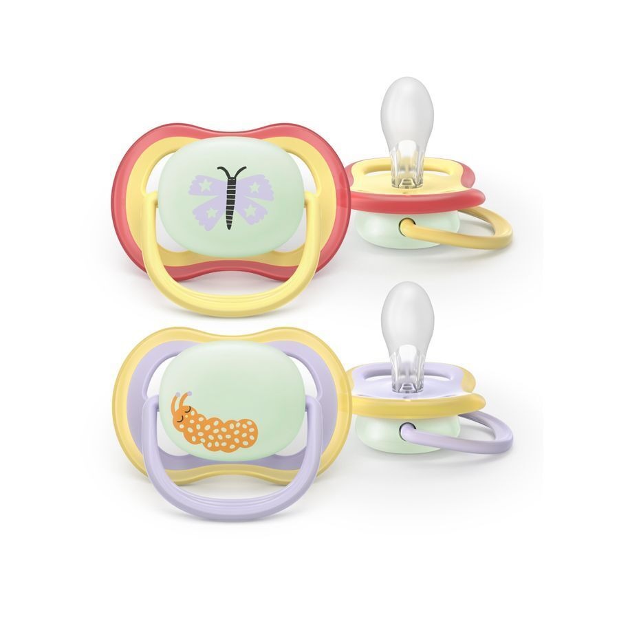 Philips Avent Fopspeen +0m Air Night Vlinder/rups2