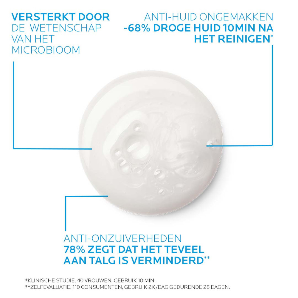 La Roche-Posay Effaclar H Iso-Biome Reinigingscrème Uitgedroogde Huid 390ml