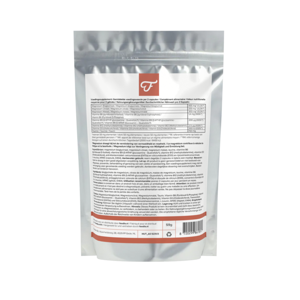 Foodie Magnesium Boost 60 Tabletten