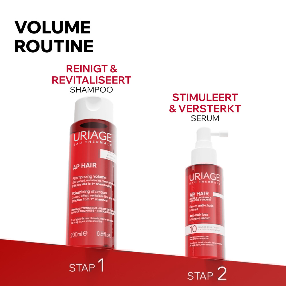 Uriage AP Hair Volume Shampoo Fijn en Futloos Haar 200ml