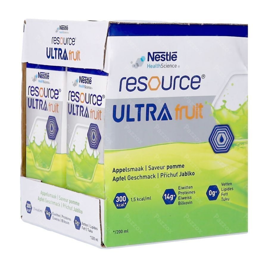 Nestlé Resource Ultra Fruit Appel 4x200ml