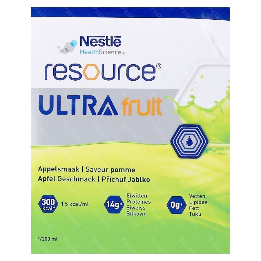 Nestlé Resource Ultra Fruit Appel 4x200ml