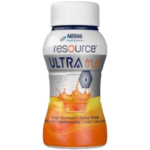 Nestlé Resource Ultra Fruit Sinaasappelsmaak 4x200ml