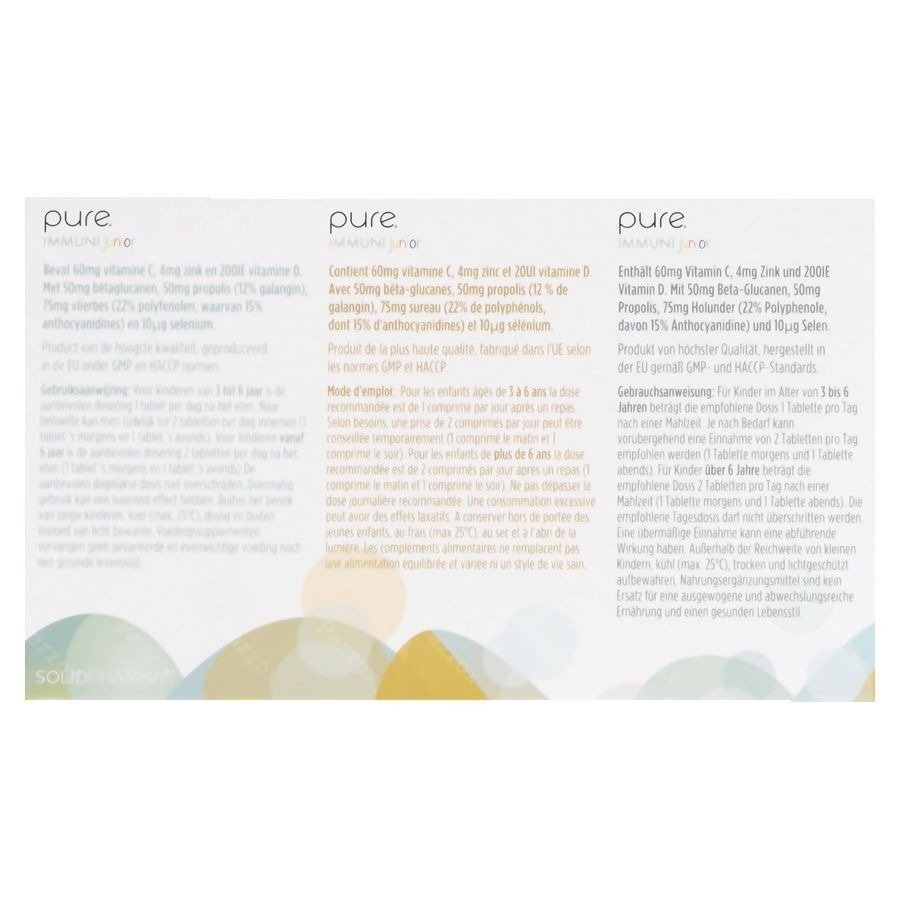Pure Immuni Junior Kind 60 Kauwtabletten