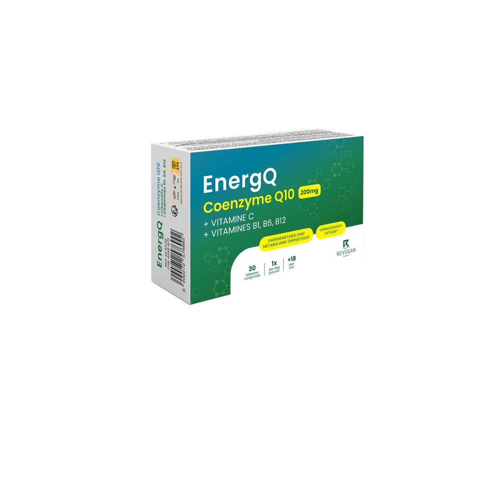 Revogan Coenzym Q10 200mg ErergQ Vermoeidheid Energie 30 Tabletten