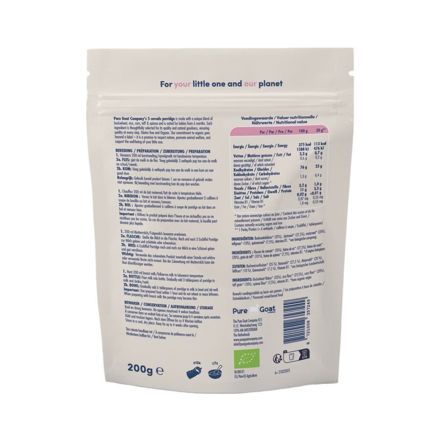 Pure Goat Bio Pap 5 Granen +6m