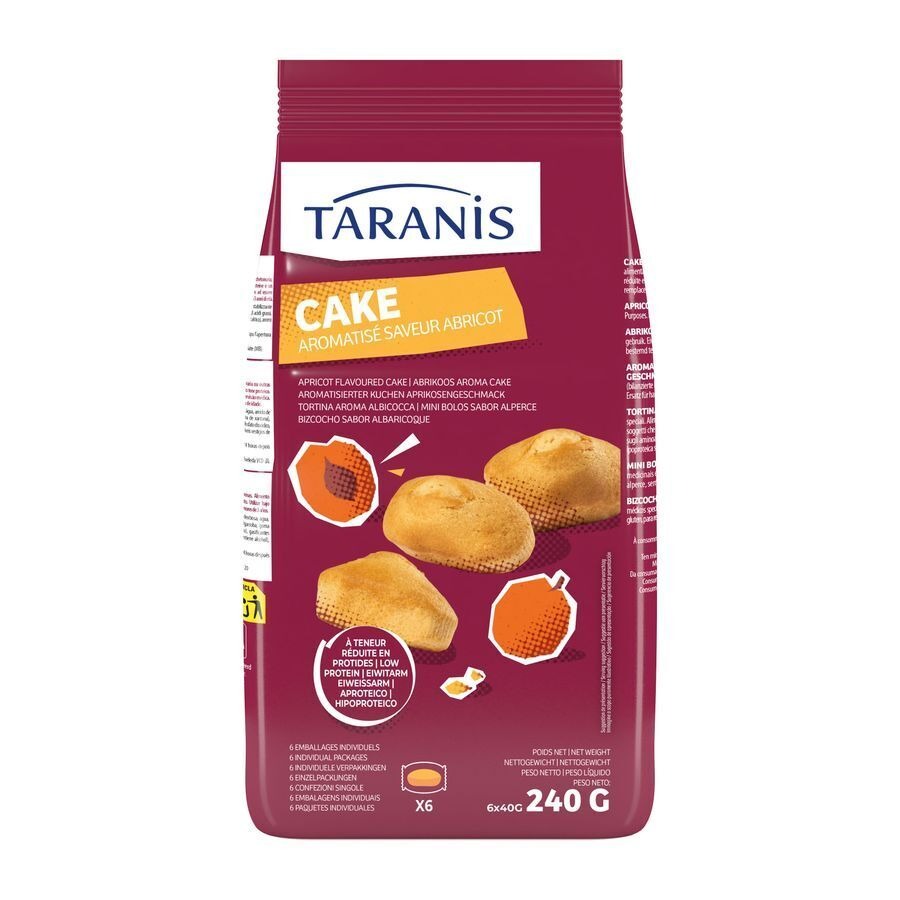 Taranis Mini Abrikoos Cake Zakje 6x40g