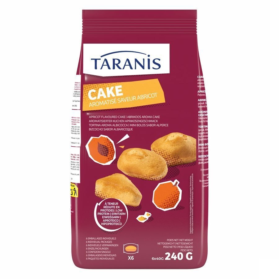 Taranis Mini Abrikoos Cake Zakje 6x40g