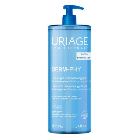 Uriage Derm-Phy Dermatologische Douchegel 1l | Beschermt tegen uitdroging