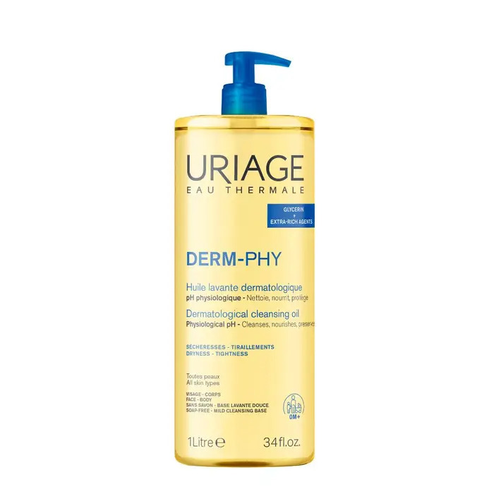 Uriage Derm-Phy Dermatologische Reinigingsolie 1l | Gezicht en Lichaam 