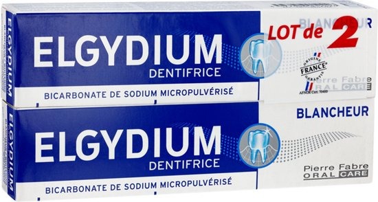 Elgydium Tandpasta Witte Tanden 2x75ml