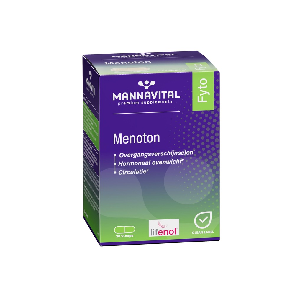 Mannavital Menoton 30 Plantaardige Capsules