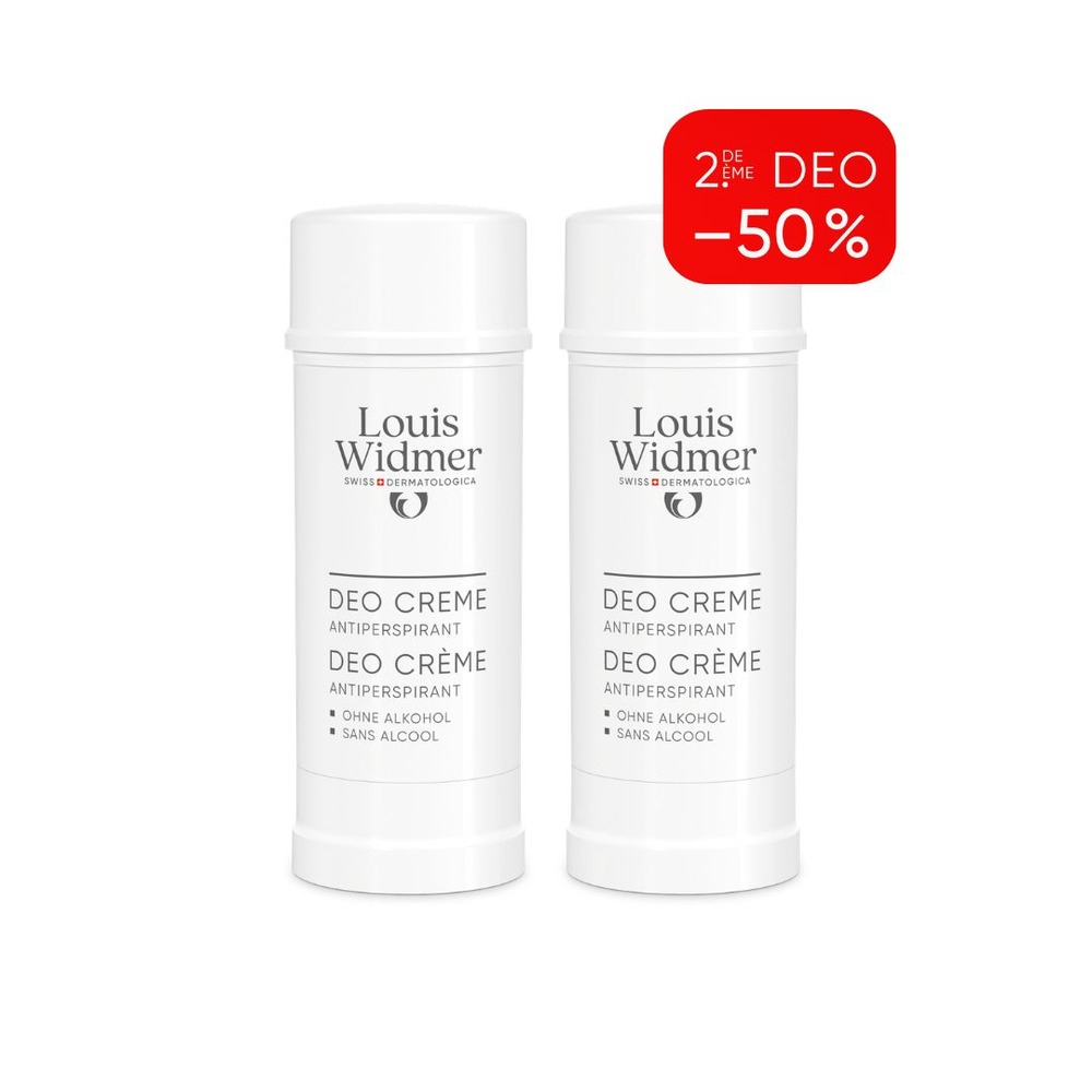 Louis Widmer Deo Crème Antiperspirant Met Parfum 2x40ml Promo