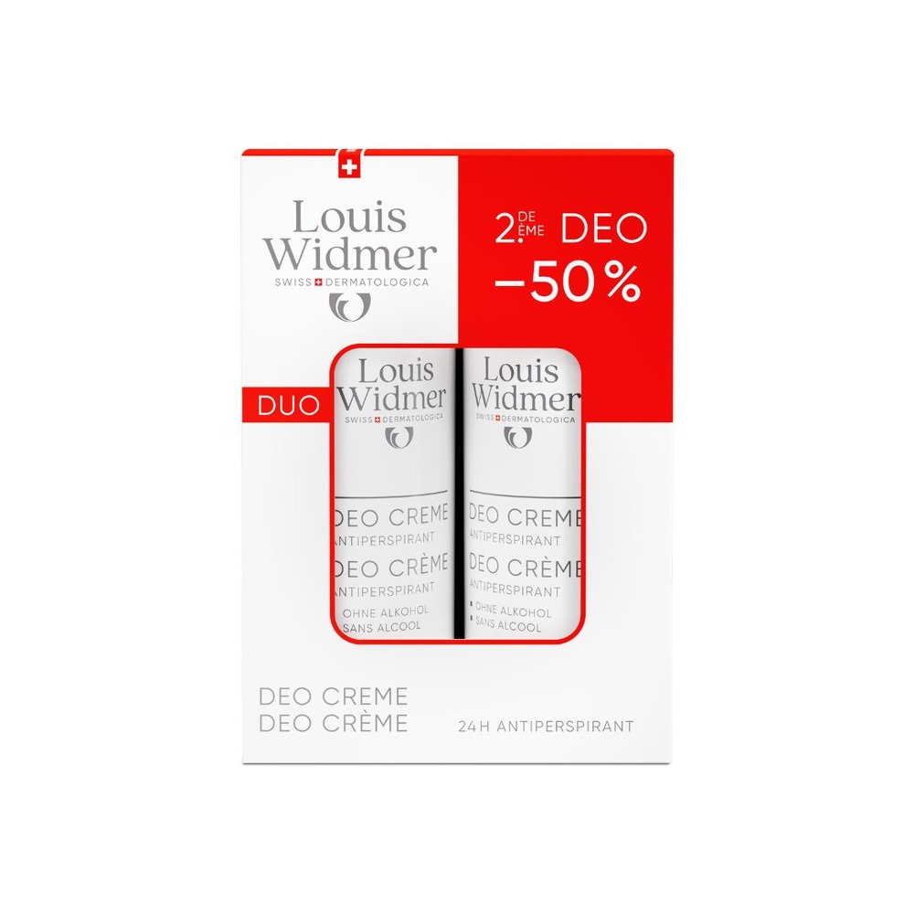Louis Widmer Deo Crème Antiperspirant Met Parfum 2x40ml Promo