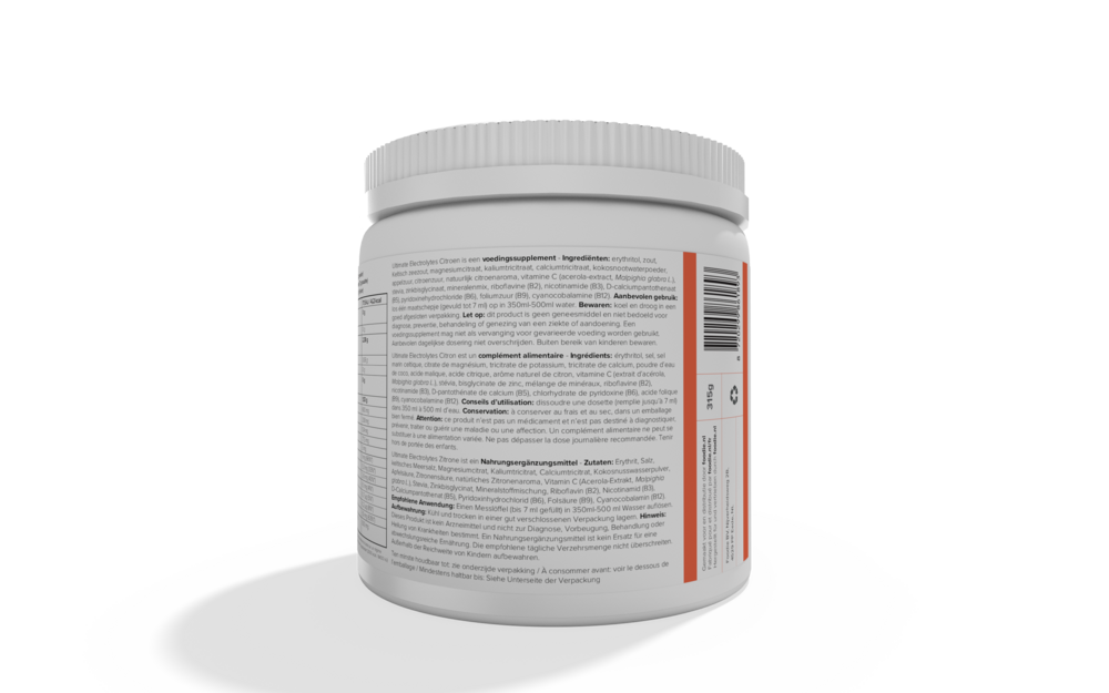 Foodie Ultimate Electrolytes Lemon Hydratatie en Elektrolytenbalans 45 Porties