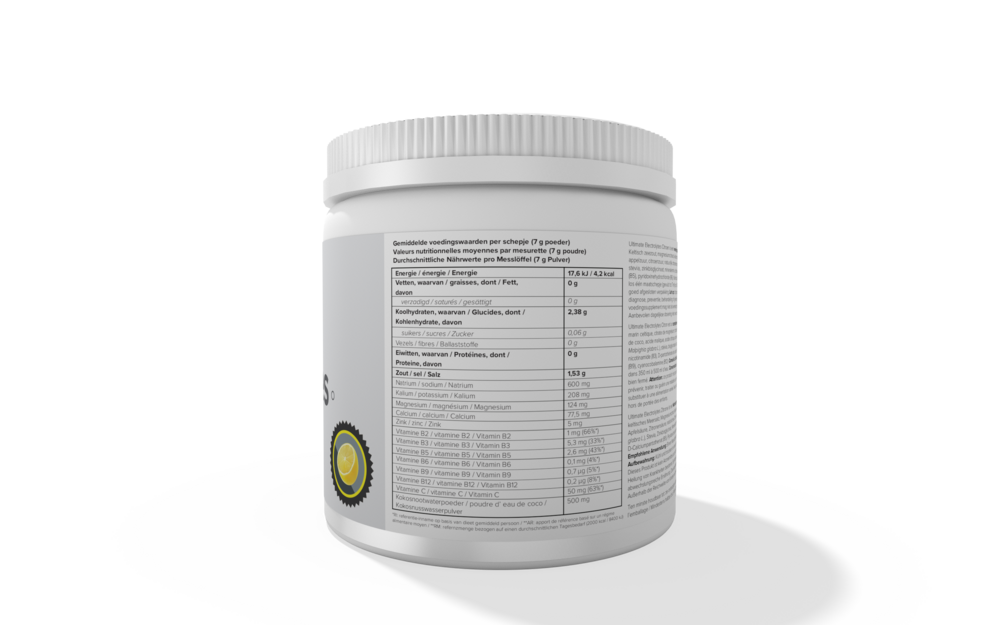 Foodie Ultimate Electrolytes Lemon Hydratatie en Elektrolytenbalans 45 Porties